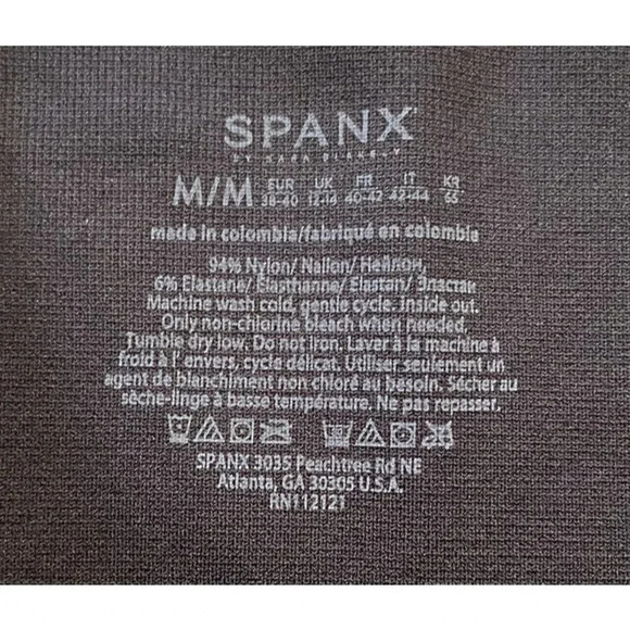 Spanx Leggings Pants Black Size Medium M - Picture 2 of 3